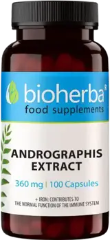 Bioherba Andrographis Extract 360 mg Екстракт от Андрографис за Имунитет и Здраве