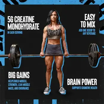 ANIMAL 100% Pure Creatine Monohydrate Креатин Монохидрат на Прах - 500 грама, 100 дози