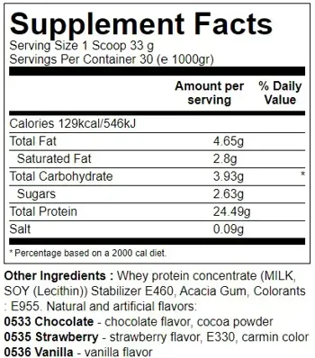 ANIMAL 100% Whey Protein Суроватъчен Протеин - 1000 грама, 30 дози