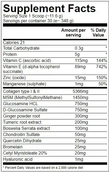 ANIMAL Animal Flex Powder Ставен и Костен Комплекс на Прах - 369 грама, 30 дози