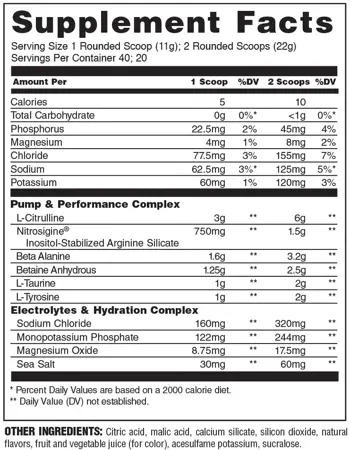 ANIMAL Animal Pump Non-Stim Азотен Бустър Без Стимуланти - 440 грама, 20-40 дози