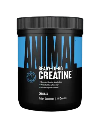 ANIMAL Creatine 1250 мг Креатин Монохидрат - 300 капсули, 150 дози