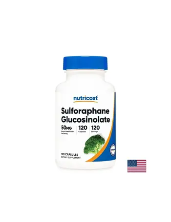 Nutricost Sulforaphane Glucosinolate Антиоксидант за черния дроб, мозъка и имунитета х 120 капсули