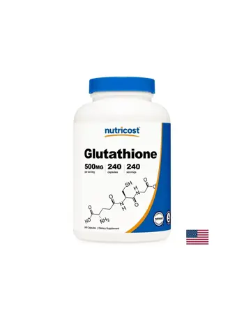 Nutricost Glutathione 500 mg Антиоксидантна защита х 240 капсули