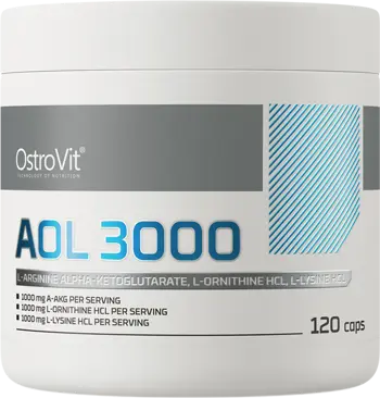 OstroVit AOL 3000 мг Arginine Ornithine Lysine Аргинин Алфа-Кетоглутарат + Орнитин + Лизин - 120 капсули, 40 дози