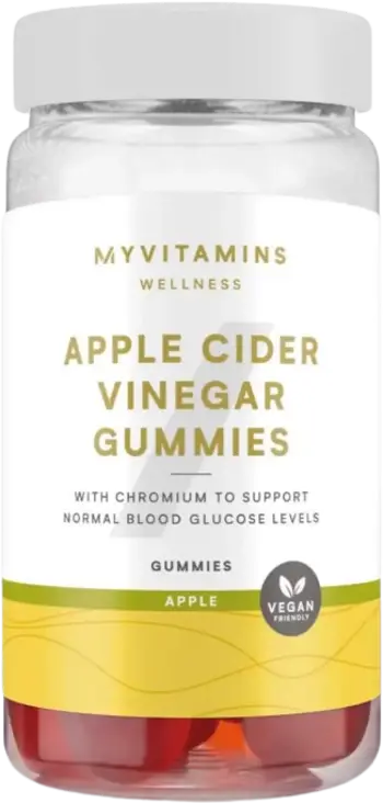 MyProtein Apple Cider Vinegar Gummies Дъвчащи Таблетки с Вкус на Ябълка - 60 желирани бонбони, 60 дози