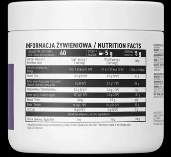 OstroVit Apple Fiber Vege Ябълкови Фибри - 200 грама, 40 дози