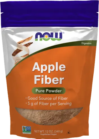 NOW Foods Apple Fiber Pure Ябълкови Фибри - 340 грама, 34 дози