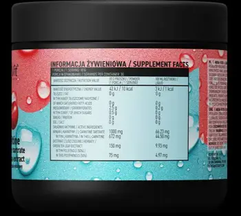 OstroVit Aqua Kick Advanced Hydration with L-Carnitine & Green Tea L-Карнитин Тартрат - 300 грама, 30 дози