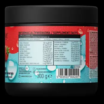 OstroVit Aqua Kick Advanced Hydration with Vit&Min Изотонична Напитка - 300 грама, 30 дози