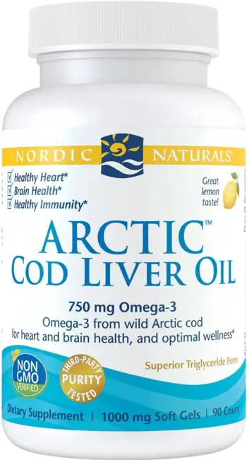 Nordic Naturals Arctic Cod Liver Oil 750 mg Масло от черен дроб на треска