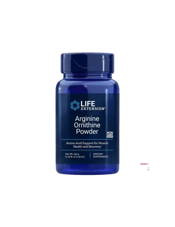 Life Extension Arginine Ornithine Powder Л-аргинин и Л-орнитин, 150 g прах