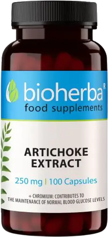 Bioherba Artichoke Extract 320 mg Екстракт от Артишок за черен дроб и храносмилане