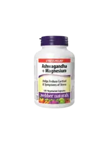 Ashwagandha + Magnesium Ашваганда + Магнезий Спокойствие, Енергия и Нервен Баланс - 120 веге капсули, 60 дози