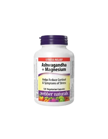 Ashwagandha + Magnesium Ашваганда + Магнезий Спокойствие, Енергия и Нервен Баланс - 120 веге капсули, 60 дози