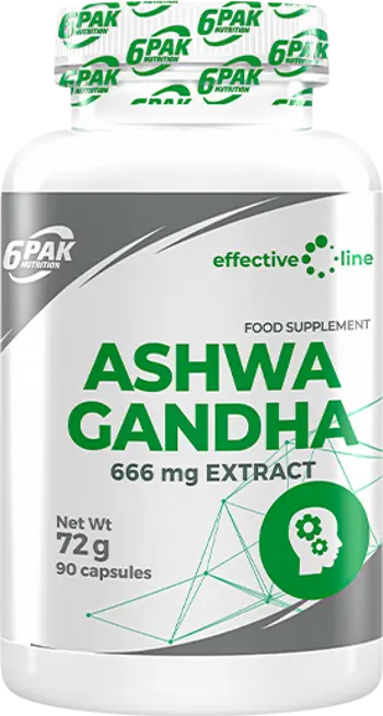 6PAK Nutrition Ashwagandha 666 мг Ашваганда - 90 капсули, 90 дози