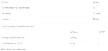 6PAK Nutrition Ashwagandha 666 мг Ашваганда - 90 капсули, 90 дози