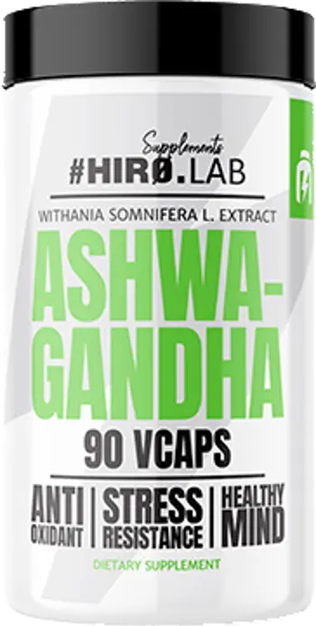 HIRO.LAB Ashwagandha Extract 600 mg За Подкрепа на Нервната Система и Намаляване на Стреса