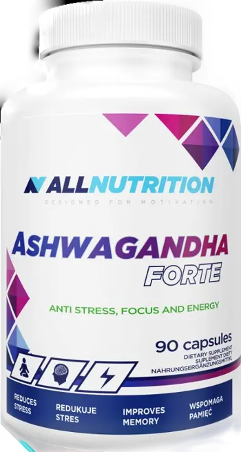 AllNutrition Ashwagandha Forte За намаляване на стреса и подобряване на фокуса х 90 капсули