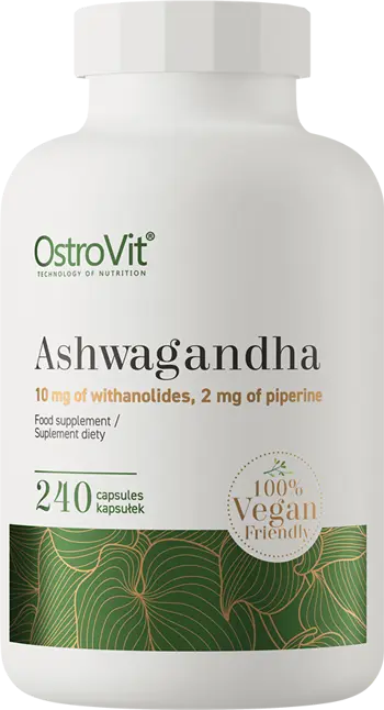 OstroVit Ashwagandha Root Extract 139 мг Ашваганда Екстракт - 240 капсули, 240 дози