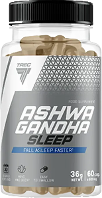 Trec Nutrition Ashwagandha Sleep с Мелатонин, GABA и L-Триптофан за По-бързо Заспиване