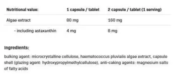 AllNutrition Astaxanthin 4 mg Мощен антиоксидант за зрение и кожа