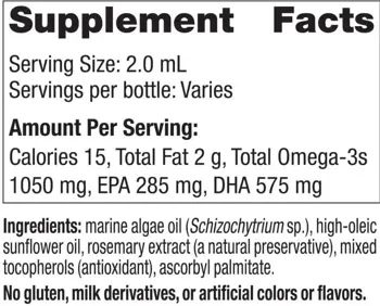 Nordic Naturals Baby's DHA 1050mg Omega-3 Vegetarian За развитие на мозъка и зрението