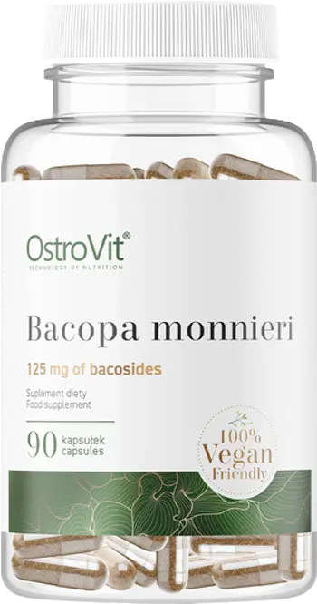 OstroVit Bacopa Monnieri Vege Бакопа / Брахми - 90 капсули, 90 дози