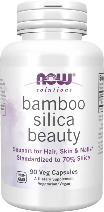 NOW Foods Bamboo Silica Beauty Силика - 90 веге капсули, 45 дози