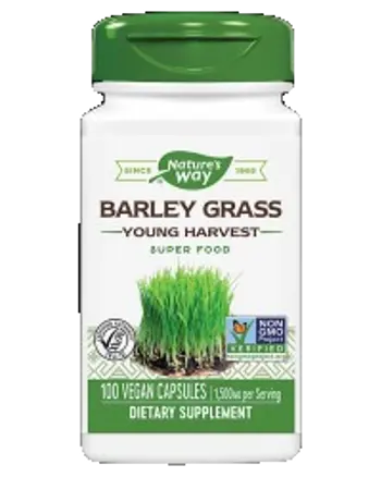 Nature's Way Barley Grass Young Harvest 500 mg Ечемичена трева - 100 веге капсули