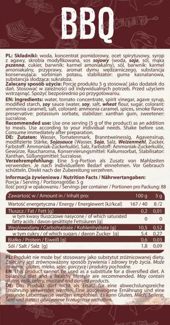 AllNutrition BBQ Sauce Low Calorie