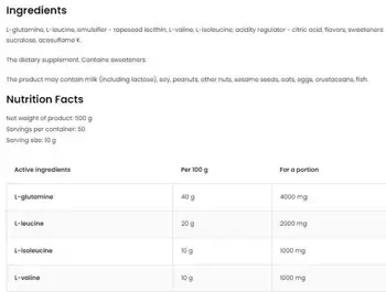 BCAA + GLUTAMINE Powder