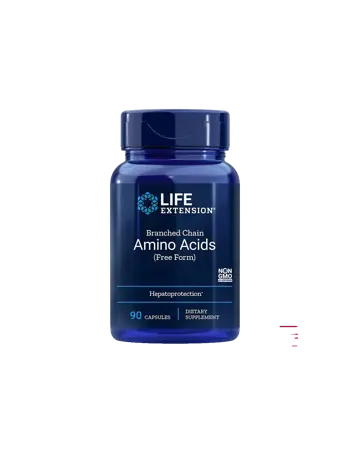 Life Extension BCAA/ Branched Chain Amino Acids (Free Form) Аминокиселини с разклонена верига х 90 капсули