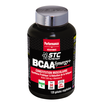STC Nutrition BCAA Synergy+ В подкрепа на мускулното възстановяване и намаляване на умората х 120 капсули