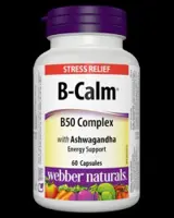 B-Calm® В50 Complex with Ashwagandha 60 капсули, 60 Дози