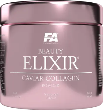 FA Nutrition Beauty Elixir Caviar Collagen Powder ~ With Peptan® Marine Collagen, Hyaluronic Acid & Vitamin C Морски Колаген, Хиалуронова Киселина - 270 грама, 30 дози