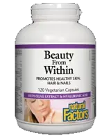 Natural Factors Beauty From Within За сияйна кожа, здрава коса и нокти 120 капсули