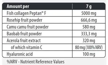 FA Nutrition Beauty Marine Collagen with Superfoods and Hyaluronic Acid Рибен Колаген, Хиалуронова Киселина и Суперхрани - 210 грама, 30 дози