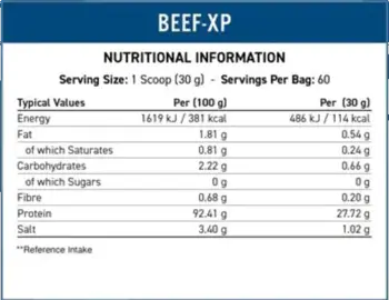 Applied Nutrition Beef-XP Clear Hydrolyzed Beef Protein Хидролизиран телешки протеин за мускулен растеж