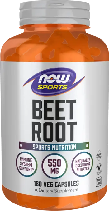 NOW Foods Beet Root 550 мг Корен от Червено Цвекло - 180 веге капсули, 90 дози