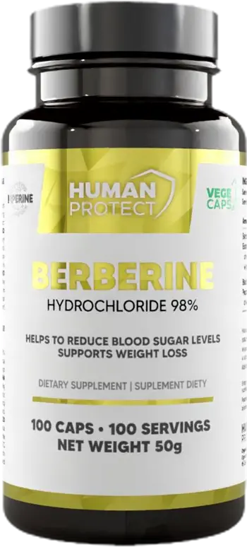 Berberine HCl 400 mg 98% | with Piperine