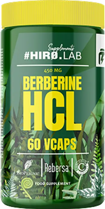 Hero.Lab Berberine HCL 450 mg with Curcumin & Cinnamon За контрол на кръвната захар и метаболизма х 60 капсули
