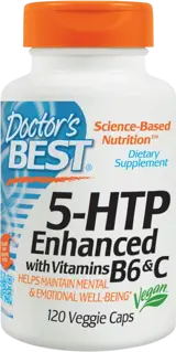 Триптофан с Витамин В6 и С /  BEST 5-HTP | Enhanced With Vitamin B6 and C