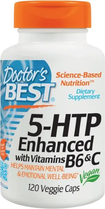 Триптофан с Витамин В6 и С /  BEST 5-HTP | Enhanced With Vitamin B6 and C