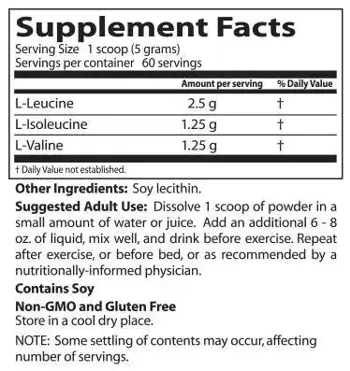 Doctor's Best BCAA Powder Инстантизирани аминокиселини с разклонена верига - 300 грама