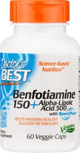 BEST Бенфотиамин + Алфа-Липоева Киселина / BEST Benfotiamine 150 mg + Alpha Lipoic Acid 300 mg