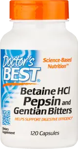 BEST Бетаин HCL 650 мг / BEST Betaine HCL 650 mg / with Pepsin & Gentian Bitters