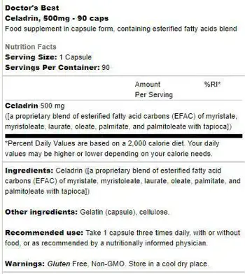 BEST Celadrin 500 мг / 500mg