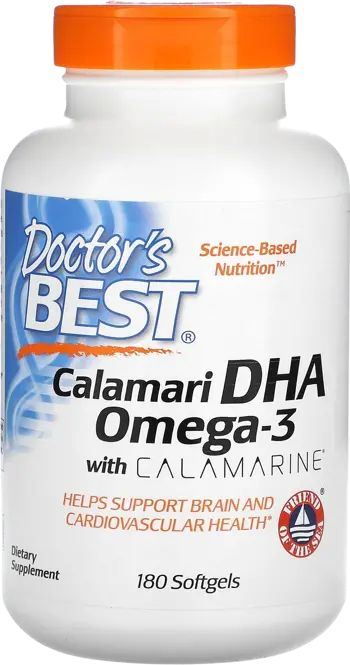 Doctor's Best DHA 500 mg from Calamari Омега-3 от калмари