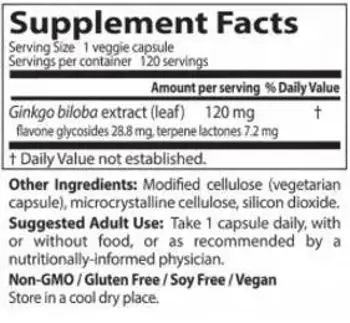 BEST Extra Гинко Билоба 120мг / BEST Extra Strength Ginkgo 120 mg